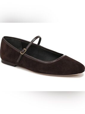 Veronica Beard Ellie Suede Mary Jane Flats